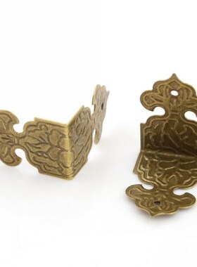 12 Pcs  Antique BronzeJewelry Box Wood Case Feet Leg Corner