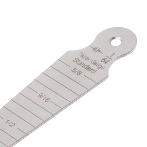 1-15mm Stainless Steel Taper Gauge Feeler Hole Metric Inch M