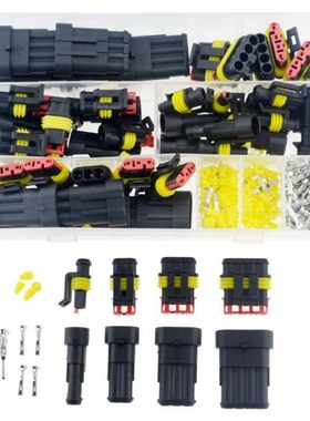 352PCS/BOX AMP 1.5 Car Waterproof Connectors 1P 2P 3P 4Pin 2