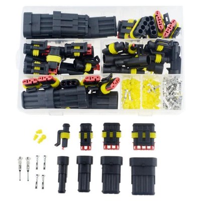 352PCS/BOX AMP 1.5 Car Waterproof Connectors 1P 2P 3P 4Pin 2