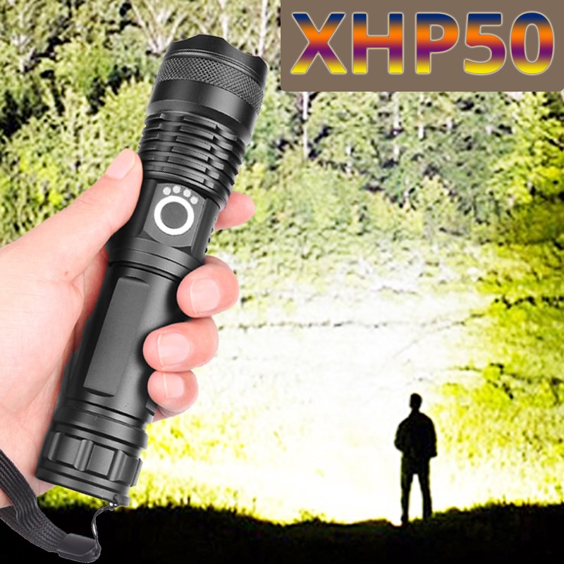 Drop Shipping xhp50.2 most powerful flashlight 5 Modes usb Z