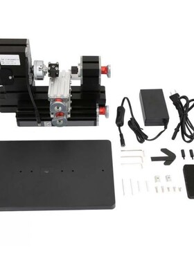Mini Lathe Machine 60W Mini Metal Rotating Lathe 12000RPM Mo