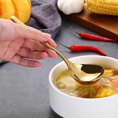 304 Stainless Steel Soup Spoon Sauce Spoon Deepening Table S