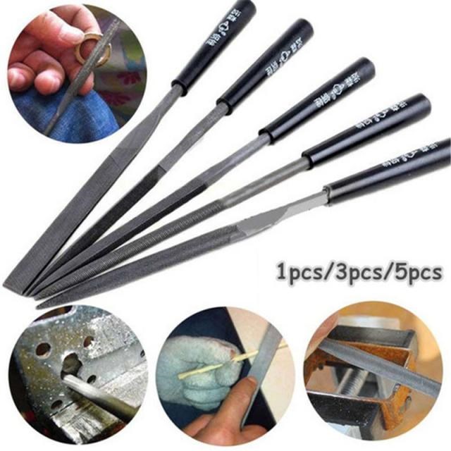 1/3/5 x Needle Files Set 适用于 Jeweler Diamond Wood Carving