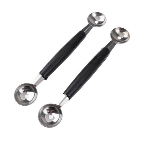 Double-end Melon Ball Scoop Fruit Spoon Ice Cream Sorbet Sta