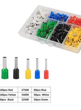 460Pcs Crimp Terminal Tube Pre Insulating Terminal Ferrules