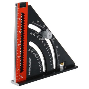 Metric Aluminum Alloy Triangle Angle Ruler Protractor Woodwo