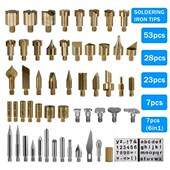 Burning 28pcs Iron Kit Pen Soldering Tips New Tool Wood