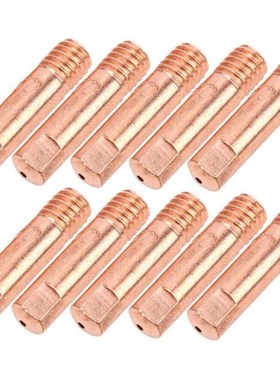 60Pcs MIG Welding Contact Tip Copper Conductive Nozzl 适用于
