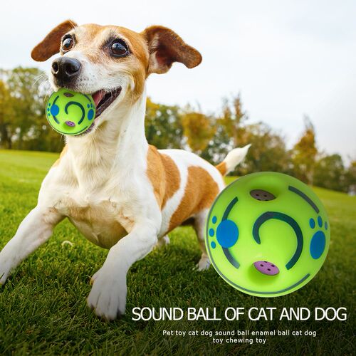Dog Toy Fun Giggle Sounds Ball Pet Cat Dog Toys Silicon Jump