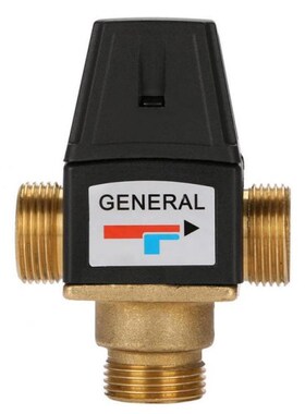 3 Way DN20 Mixing Valve Male Thread Brass Thermostatic for S