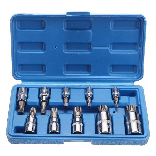 10pcs S2 Steel 4-18mm Drive Tool 12 Point MM Triple Square S