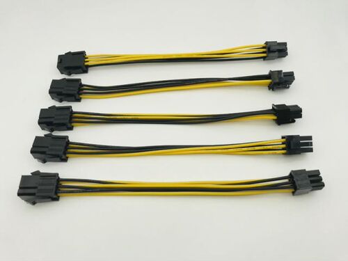 5PCS PCI Express PCIe 6Pin to 6 Pin Power Extension Cable 6P