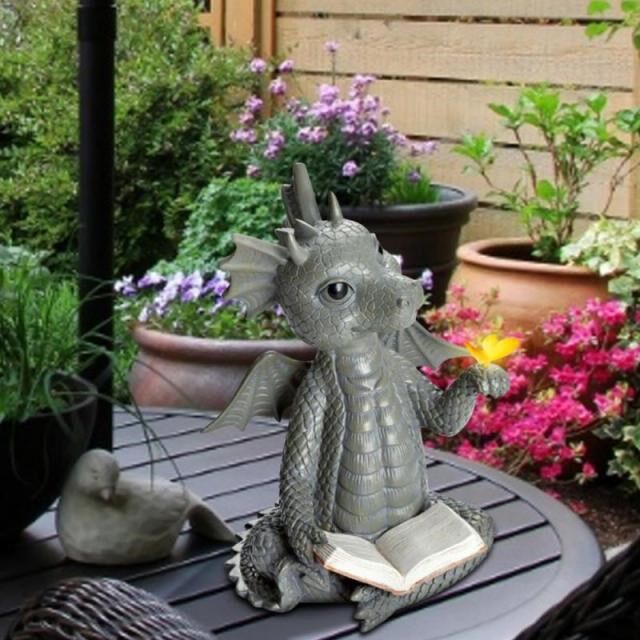 Garden Statue Realistic Decorative Resin Butterflies Baby Dr图片