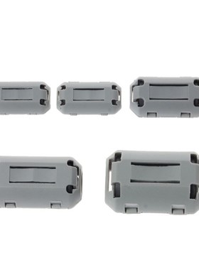 Clip-on Ferrite Choke Ring Cord RFI EMI Noise Suppressor Fil
