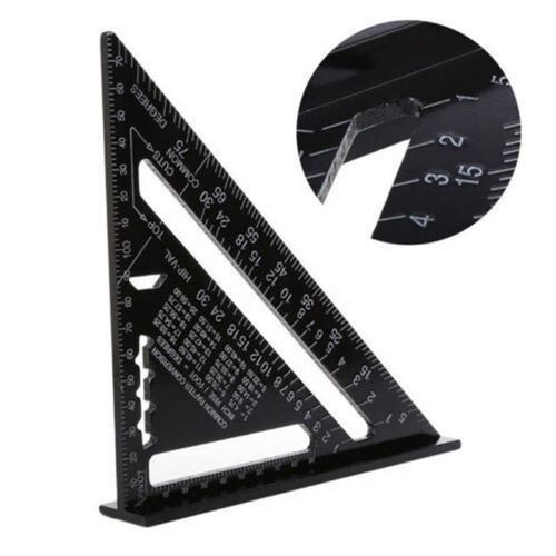 7inch Triangle Ruler  Aluminum Alloy Angle Protractor Speed