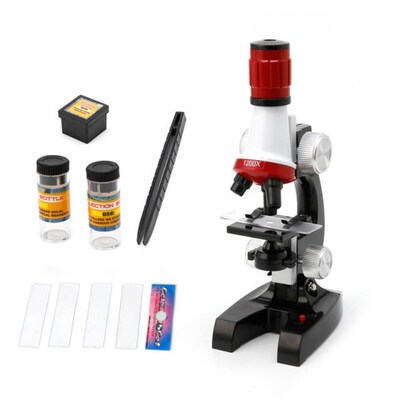 Kids Child Educational Microscope Kit Science Lab School LED