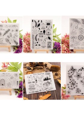 Beach Silicone Clear Stamp Seal DIY Scrapbook Embossing Albu