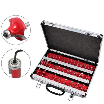 35PCS 6mm Shank Tungsten Carbide Router Bit Set Wood Woodwor