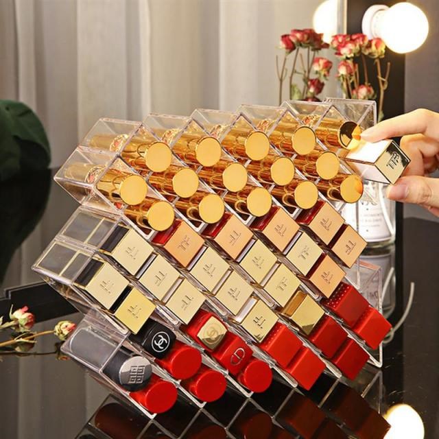 16/28 Grids Lipstick Holder Make up Organizer Cosmetic Stora