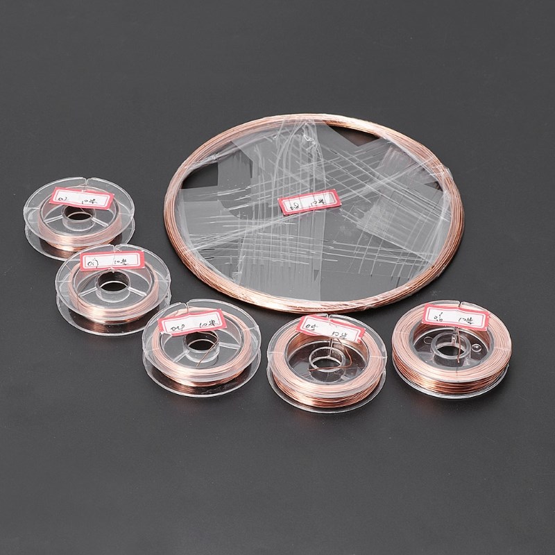 1 Roll 10 Meters Dia.0.2/0.3/0.4/0.5/0.6/0.8mm T2 Copper Wir