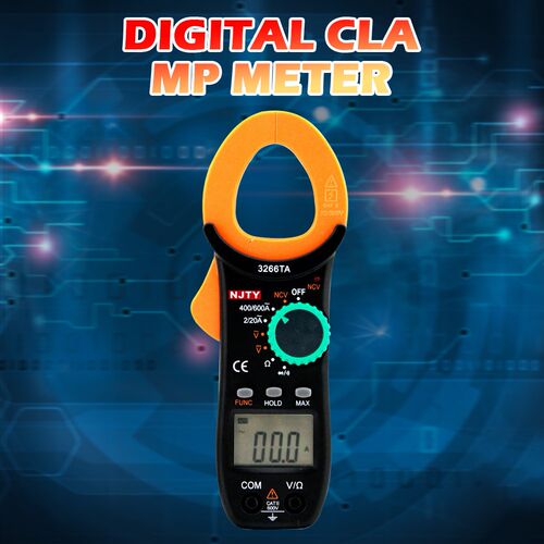 3266TA LCD Digital Clamp Meter 2000 Counts AC Current AC/DC