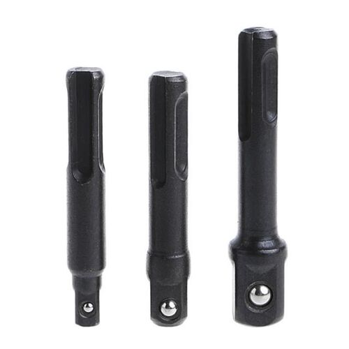 3Pcs SDS Plus Socket Driver Drills Set Bit Drill Adaptor 1/4