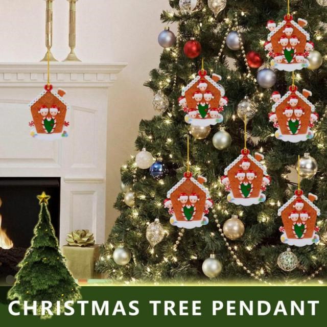 Christmas Biscuit House Pendant Xmas Pendants Personalized W