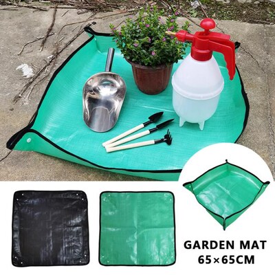 25.6 Inches Planting Mat PE Gardening Potting Mat Waterproof