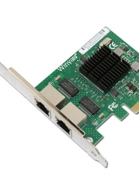 2 Port Gigabit Ethernet PCI-E X1 Card 10/100/1000Mbps Chipse