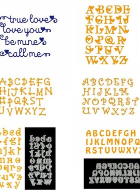 26Pcs Various Styles A-Z Alphabet Letter And Number Capital