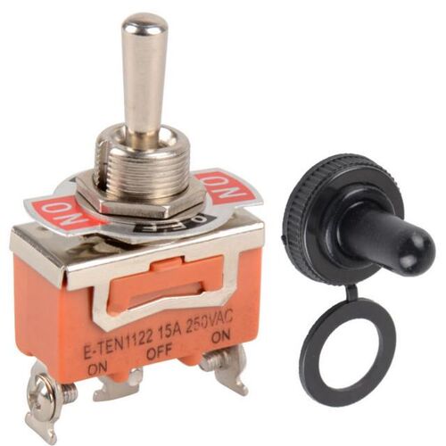 1Pcs Orange SPDT 3 Terminal ON/OFF/ON Toggle Switch Waterpro