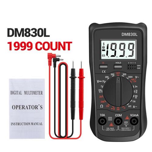 DM830L Digital Multimeter Meter Testers 1999 Count Electrica