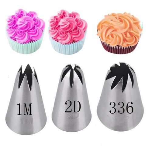 3pcs/set Rose Pastry Nozzles Cake Decorating Tools Flower Ic