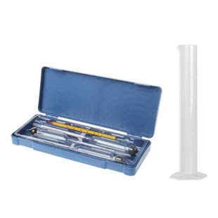 Hydrometer Tester Vintage measuring bottle plastic box Set T