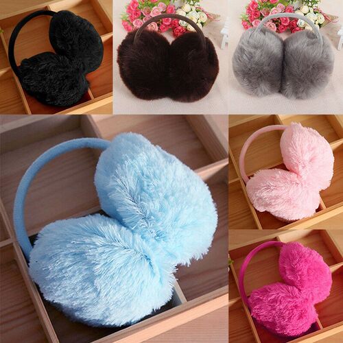Winter Warm Ear Muffs Girl Fluffy Earmuffs Women Plush Earmu