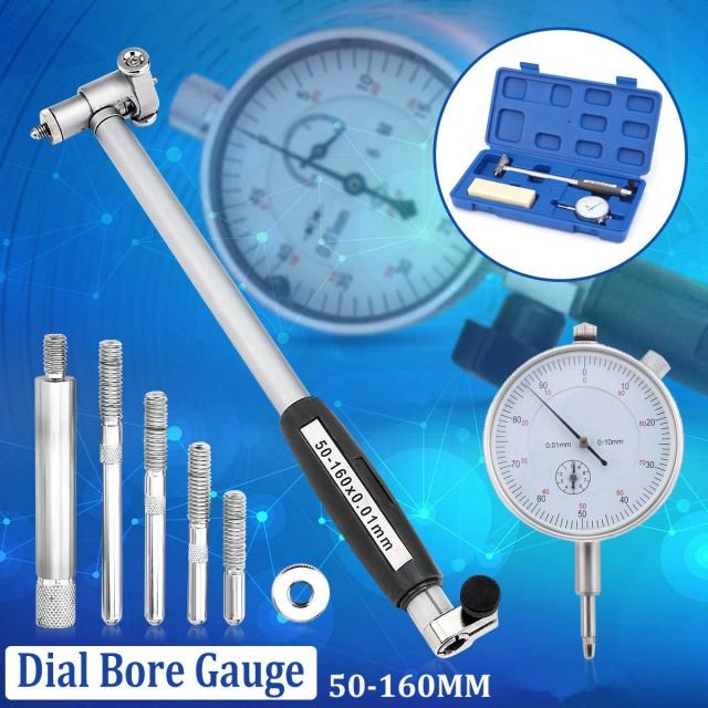 High Quality 50-160mm/0.01mm Dial Bore Gauge Rod Probe Cente