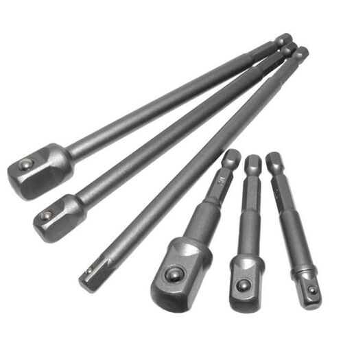 6pcs Power Drill Bit Extensions Shockwave Impact Grade Socke