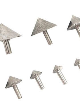 Electroplated Diamond 20-50mm Cone Chamfer Grinding Head Sto