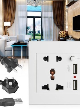 2.1A Dual USB Socket Charger AC/DC Power Adapter Plug Outlet