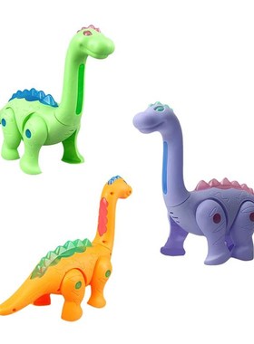 3/6Pcs Children Electric Toys Luminous Musical Leash Dinosau