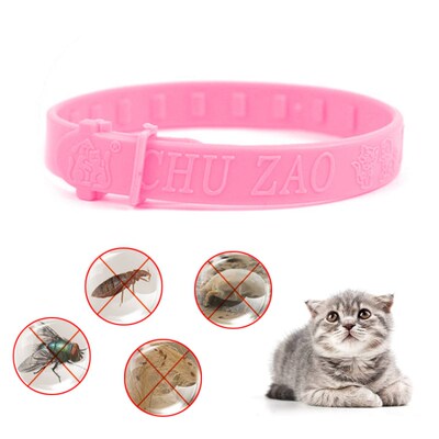 Cute Cat flea mosquito repellent collar Size Adjustable Effe