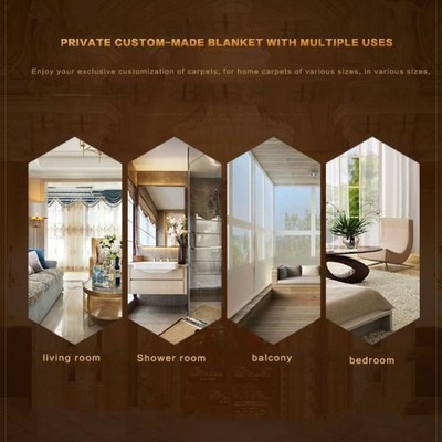 1pc Antiskid Soft Faux Wool Indoor Carpet Sheepskin Rug Mode