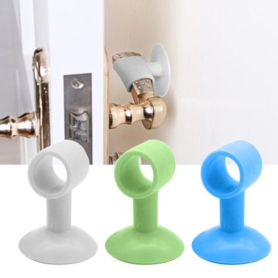 2PCS Doorknob Wall Mute Crash Pad Door Cabinet Door Handle L