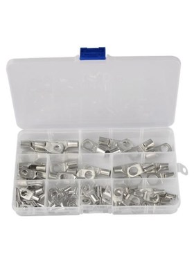 65Pcs SC Bare Terminals lug Tinned Copper Lug Ring Seal Wire