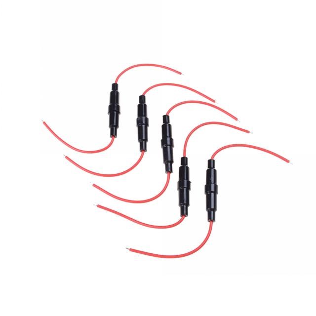 New Inline screw type 5x20mm AGC Glass Fuse Holder With Wire