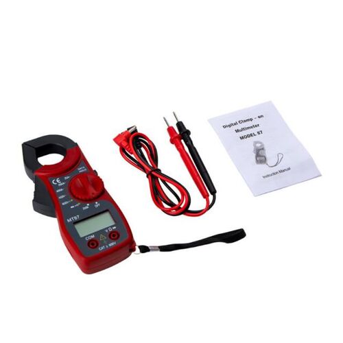 MT87 LCD Digital Clamp Meter Multimeter AC/DC Ammeter Voltme