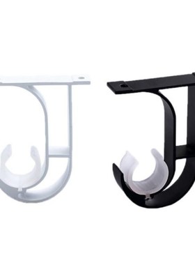 4pcs Iron Curtain Rod Brackets Roof Mounted Window Hardware