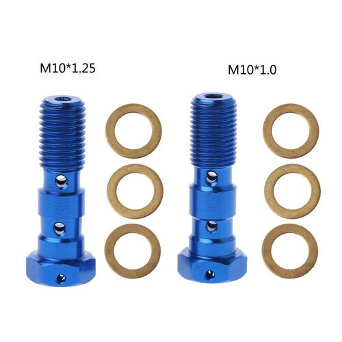 M10x1.25/M10x1.0 Brake Master Cylinder Oil Hose Screw Univer