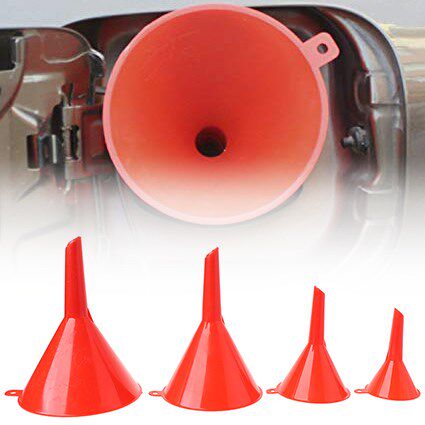 4Pcs Small Car Refueling Funnel Gasoline Engine Oil Additive